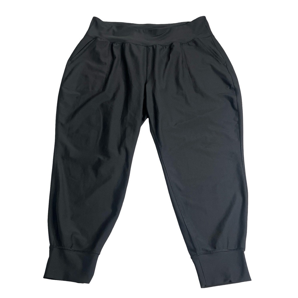 Old Navy Active Powersoft Jogger Pants Women XXL Black High Rise Go Dry Athletic